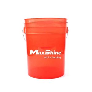 Seau transparent rouge ou vert Maxshine