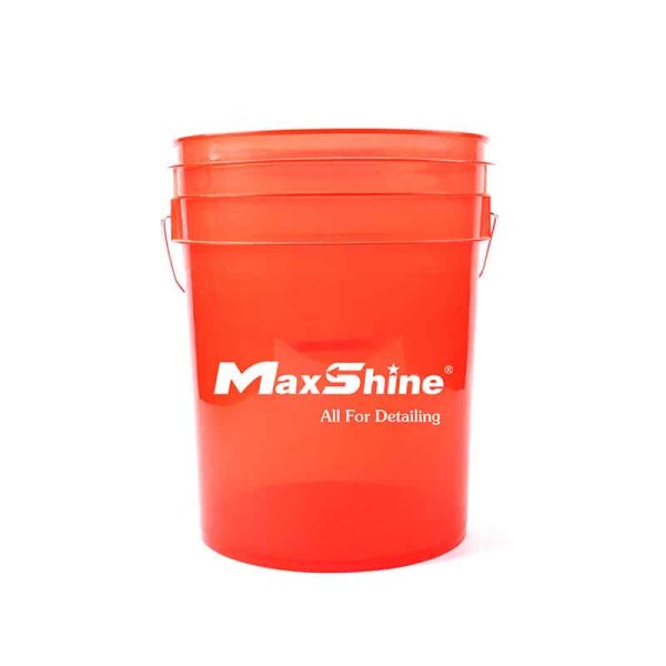Seau transparent rouge ou vert Maxshine